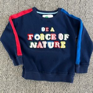 Boden Force of Nature sweatshirt, boys 6/7y